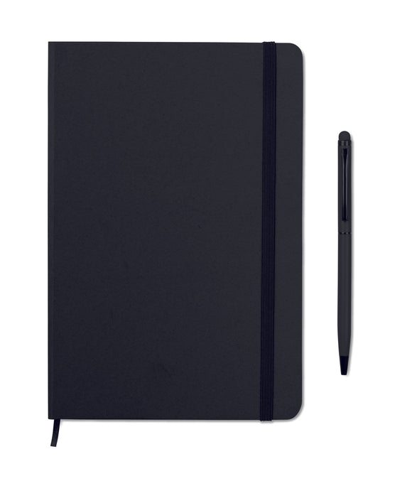 Carnet A5 et stylo assorti NEILO SET personnalisable-0