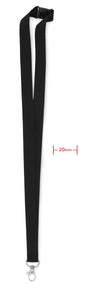 Lanyard crochet métal 20mm PANY personnalisable-0
