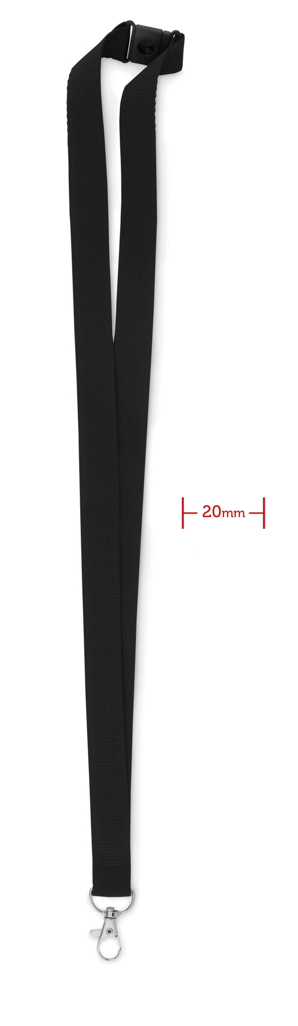 Lanyard crochet métal 20mm PANY personnalisable-0