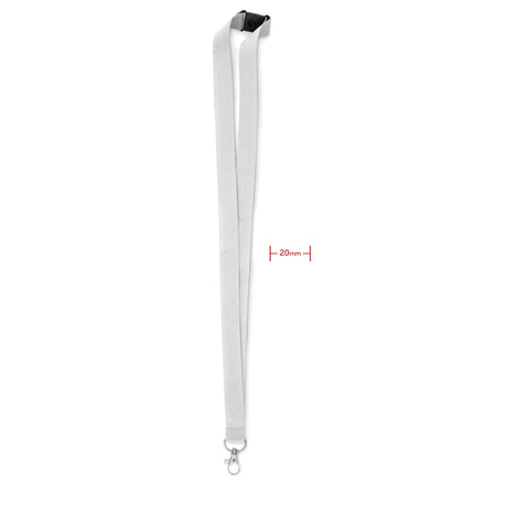Lanyard crochet métal 20mm PANY personnalisable-3
