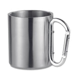 Mug Acier Et Anse Mousqueton. Trumbo Personnalisable Silver Vaisselle