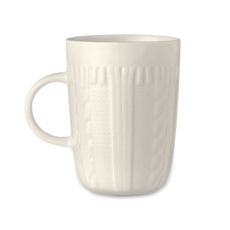 Mug En Céramique 310 Ml Knitty Personnalisable Blanc Vaisselle