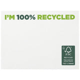Notes Autocollantes Recyclées 100 X 75 Mm Sticky-Mate® Personnalisable Blanc / 25 Pages Papeterie