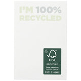 Notes Autocollantes Recyclées 50 X 75 Mm Sticky-Mate® Personnalisable Blanc / 25 Pages Papeterie
