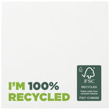 Notes Autocollantes Recyclées 75 X 75 Mm Sticky-Mate® Personnalisable Blanc / 25 Pages Papeterie