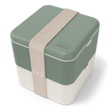 Bento carré vert naturel