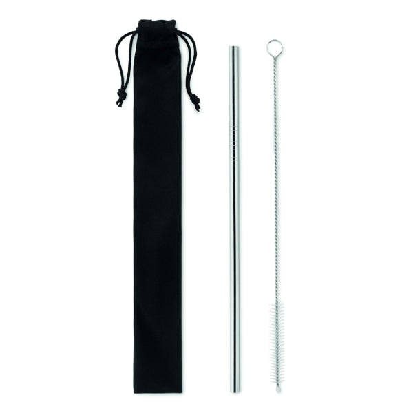 Paille Et Brossettes En Acier. Cold Straw Personnalisable Silver Vaisselle
