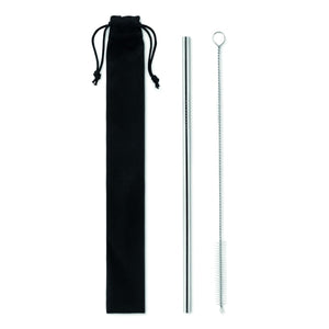 Paille Et Brossettes En Acier. Cold Straw Personnalisable Silver Vaisselle