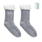 Paire De Chaussettes Taille L Canichie Personnalisable Grey Maison & Bien-Être