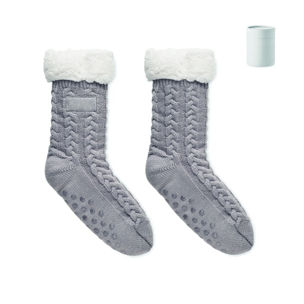 Paire De Chaussettes Taille M Canichie Personnalisable Gris Maison & Bien-Être