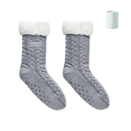 Paire De Chaussettes Taille M Canichie Personnalisable Gris Maison & Bien-Être