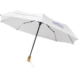 Parapluie En Pet Recyclé Pliable 21 À Ouverture/Fermeture Automatique Bo Personnalisable Blanc