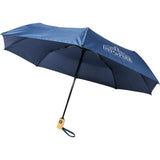Parapluie En Pet Recyclé Pliable 21 À Ouverture/Fermeture Automatique Bo Personnalisable Bleu Marine