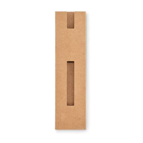 Pochette Papier Noir Paper Sleeve Personnalisable Beige Ecriture