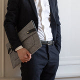 Pochette d'ordinateur en feutrine upcyclée ♻️ fabrication France 🇫🇷