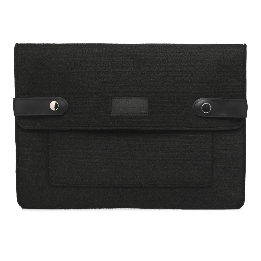 Pochette d'ordinateur en feutrine upcyclée ♻️ fabrication France 🇫🇷