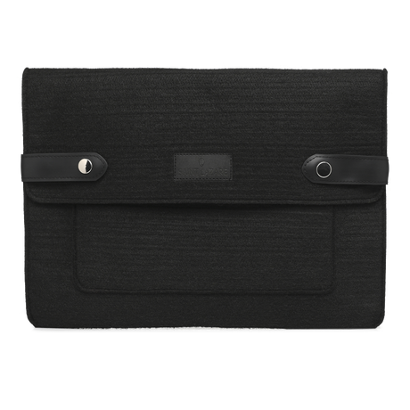 Pochette d'ordinateur en feutrine upcyclée ♻️ fabrication France 🇫🇷