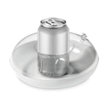 Porte Canette Gonflable Canny Personnalisable White Articles De Plage