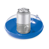 Porte Canette Gonflable Canny Personnalisable Blue Articles De Plage
