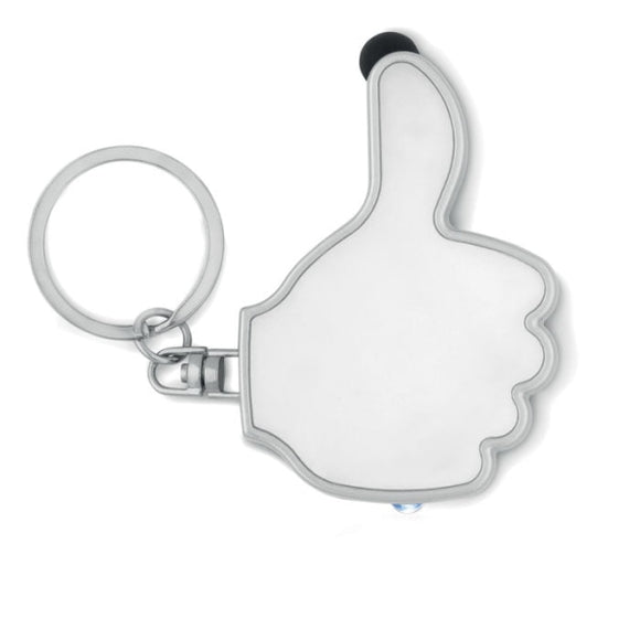 Porte-Clés En Forme De Pouce Gioia Personnalisable White Portes-Clés