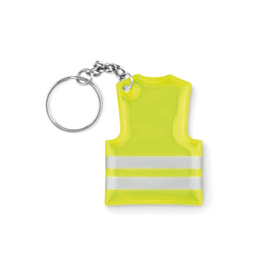 Porte-Clés Gilet De Sécurité Visible Ring Personnalisable Yellow Portes-Clés