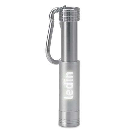 Porte-Clés Led En Alu /Abs Pop Light Personnalisable Silver Portes-Clés