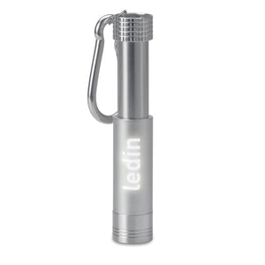 Porte-Clés Led En Alu /Abs Pop Light Personnalisable Silver Portes-Clés