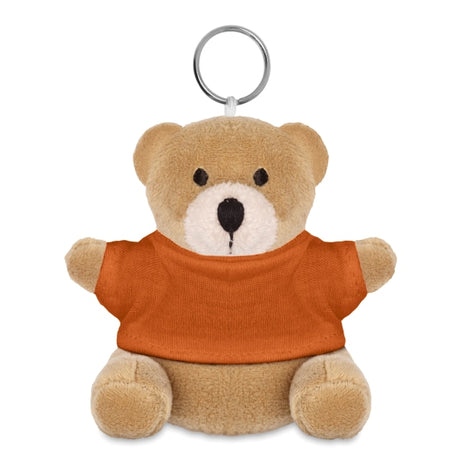Porte Clés Nounours Nil Personnalisable Orange Peluches