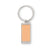Porte-Clés Rectangle Bois/Zinc Matikos Personnalisable Brown Portes-Clés