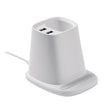 Pot À Stylos Et Chargeur 10W Multihold Personnalisable White Chargeurs Sans Fil