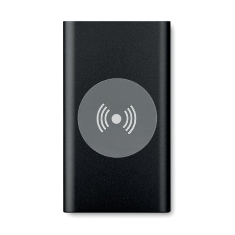Powerbank Sans Fil 4000Mah. Power&Wireless Personnalisable Black Powerbanks