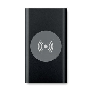 Powerbank Sans Fil 4000Mah. Power&Wireless Personnalisable Black Powerbanks