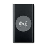 Powerbank Sans Fil 4000Mah. Power&Wireless Personnalisable Black Powerbanks