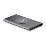 Powerbank Sans Fil 4000Mah. Power&Wireless Personnalisable Titanium Powerbanks