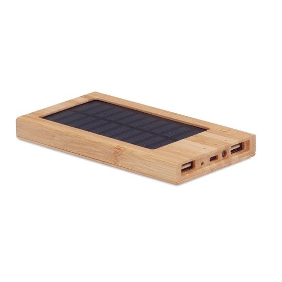 Powerbank Solaire 4000 Mah Arena Solar Personnalisable Brown Powerbanks