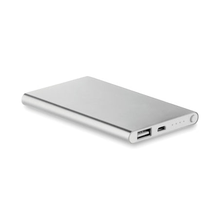 Powerbank Ultra Plat 4000 Mah Powerflat Personnalisable Silver Powerbanks