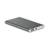 Powerbank Ultra Plat 4000 Mah Powerflat Personnalisable Titanium Powerbanks