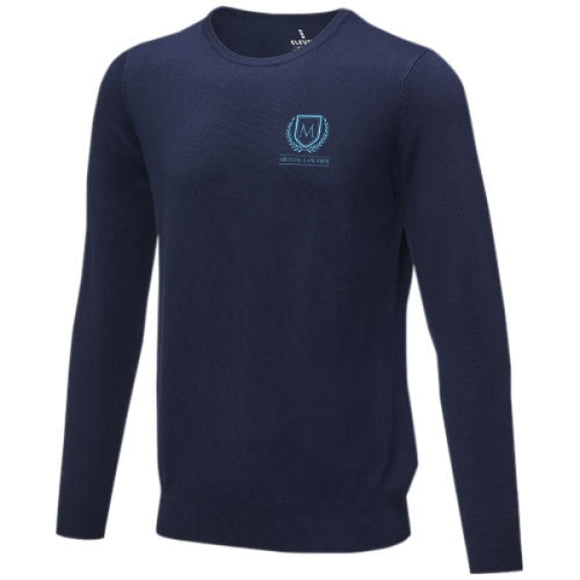 Pull à col ras du cou Merrit pour hommepersonnalisable avec logo