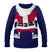 Pull De Noël L/Xl Shimas Personnalisable Bleu Textile