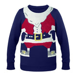 Pull De Noël L/Xl Shimas Personnalisable Bleu Textile