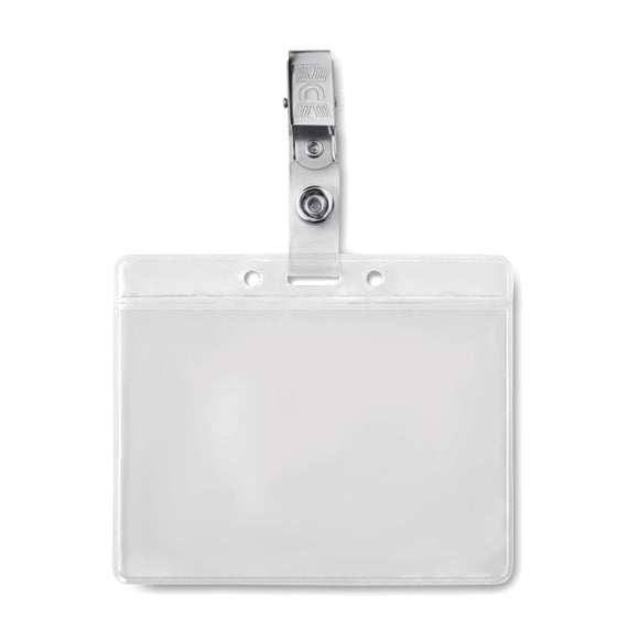 Pvc Badge Holder Clipbadge Personnalisable Transparent Accessoires