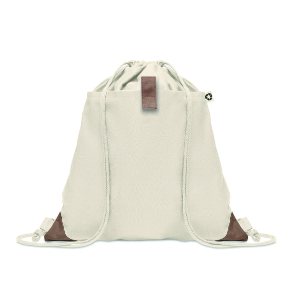Sac À Cordon En Coton Recyclé Panda Bag Personnalisable Beige Sacs Dos & De Plein Air