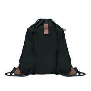 Sac À Cordon En Coton Recyclé Panda Bag Personnalisable Black Sacs Dos & De Plein Air