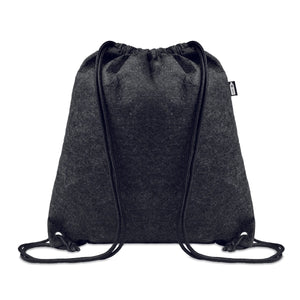 Sac À Cordon En Feutre Rpet Indico Personnalisable Gris Sacs Dos & De Plein Air