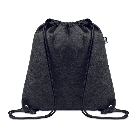 Sac À Cordon En Feutre Rpet Indico Personnalisable Gris Sacs Dos & De Plein Air