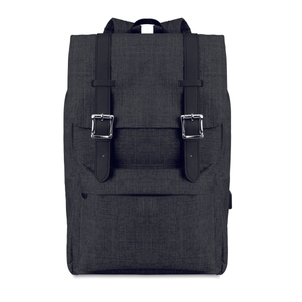 Sac À Dos En Polyester 600D Riga Personnalisable Noir Sacs Business