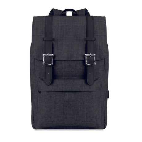 Sac À Dos En Polyester 600D Riga Personnalisable Noir Sacs Business