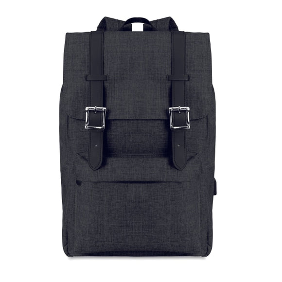 Sac À Dos En Polyester 600D Riga Personnalisable Noir Sacs Business
