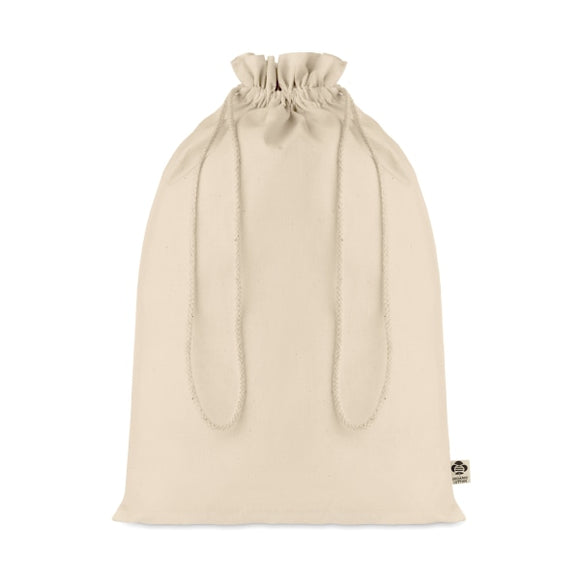 Sac Cadeau Coton Biologique L Amber Large Personnalisable Beige Sacs Shopping