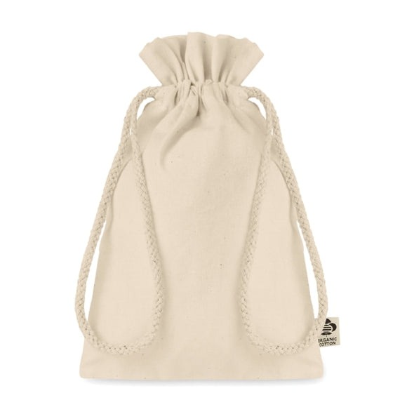 Sac Cadeau Coton Biologique S Amber Small Personnalisable Beige Sacs Shopping